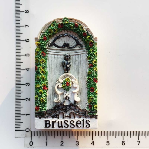 Belgien Gent Landmärke Byggnad kylskåpsmagneter Turism souvenir Målade magnetiska Kylskåpsdekaler Samling Dekoration Brussels a