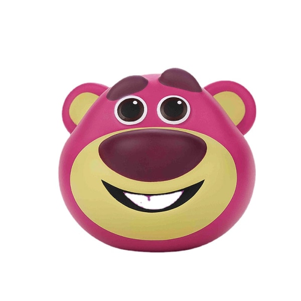 Jordgubbsbjörn Långsam återhämtning Tryckreducering Leksak Klämande leksak Docka Tjejkur Gåva Kontorsdekoration Dekompressionsartefakt Strawberry bear-pink smiling face
