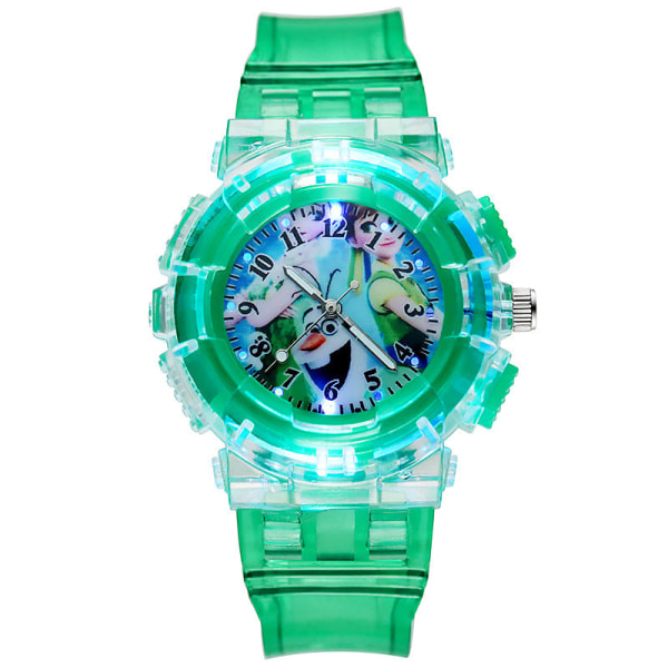 Watch på Frozen Trendy Luminous Girl Watch Student Children Blue