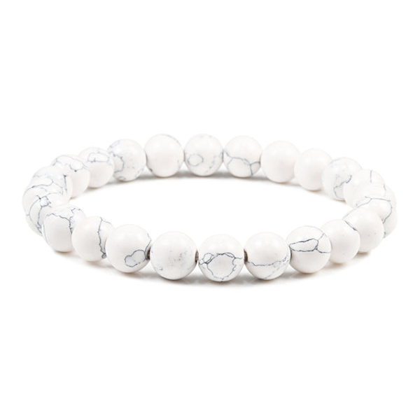 Natursten 6/8/10mm Pärlor Tigeröga Armband Klassiskt Herr Dam Buddha Svart Lava Armband Minimalistisk Yoga Meditationssmycken 10mm Black Pine