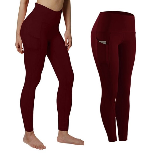 Yogabukser Treningstights Løpebukser Joggebukser for Kvinner Style 3--Color 21 S
