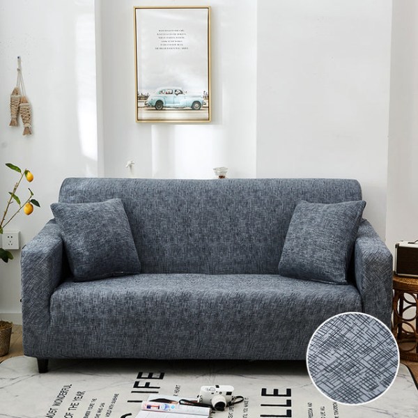 Geometrisk ternet sofabetræk, strækbart sofabetræk til stue, elastisk sofa-stolbetræk, sofahåndklæde 1/2/3/4-personers Pattern 24 2-seater 145-185cm