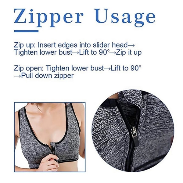 Yoga Trænings BH Åndbar Uden Bøjle Polstret Push Up Sports Top Royal Blue XL