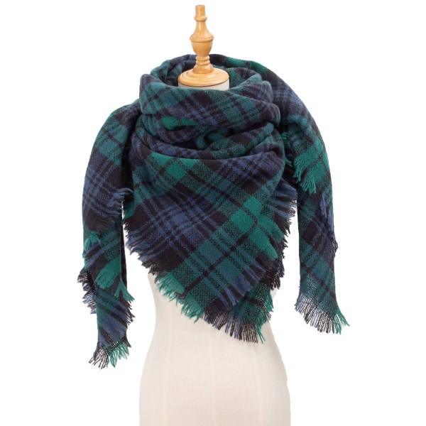 Höst och vinter, triangulär pärmhalsduk för kvinnor Borstpläd fyrkantig halsduk Delad sjal scarfgirl1236SF 135x135x200cm