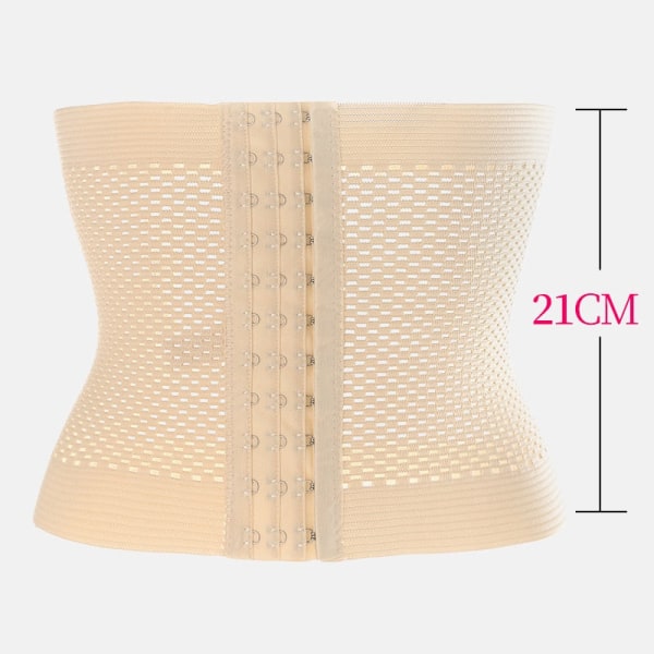 Shapewear Kvinnor Waist Trainer Bantningsbälte Modelleringsrem Stålbenat Postpartumband Sexiga Bustiers Korsetter Beige XL