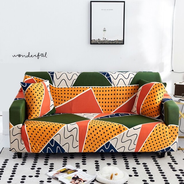 Joustavat narukuvioiset sohvanpäälliset olohuoneeseen, venyvät kulmasohvan päälliset 1/2/3/4-istuttavalle sohvalle color 14 3-seater 190-230cm