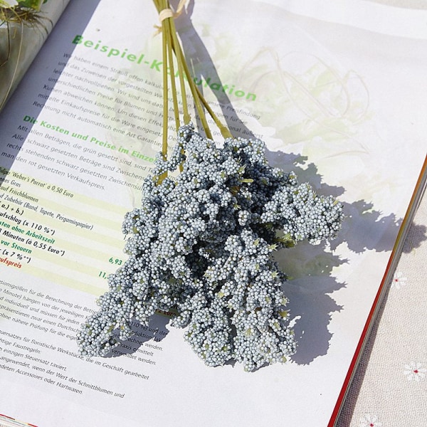 6 Stykker/Bundt PE Lavendel Billig Kunstig Blomst Engros Plant Vægdekoration Buket Materiale Manuel Diy Vaser til Hjemmet 4