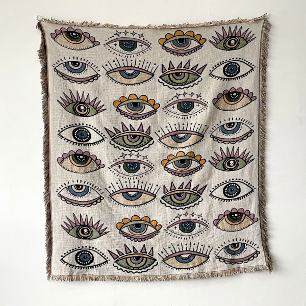 Sofffilt Tapestry Bohemisk Filt Fritidsfilt Överkast Filt Tofsfilt Soffhandduk Trådfilt Sofföverdrag Filt XT07-3 130x150