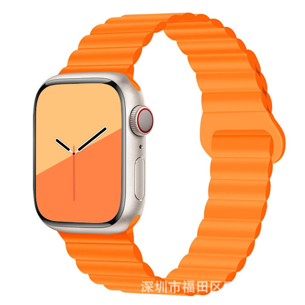 Kellon ranneke Apple Watch iWatch 42/44/45/49mm Oranssi