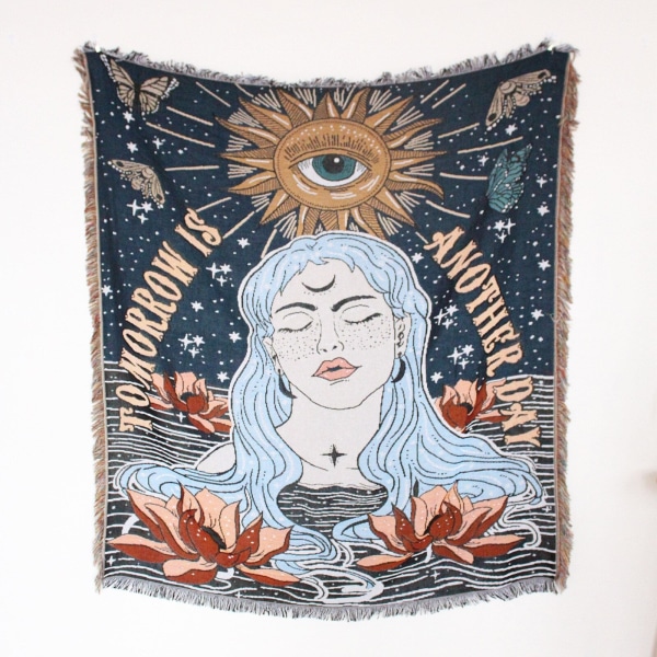 Afslappede Tæpper Tæppe Dekoration Sol Tæppe Tæppe Sofa Fritid Tæppe Enkelt Tapestry Sofa Tæppe Kastetæpper XT07-8 130X150CM