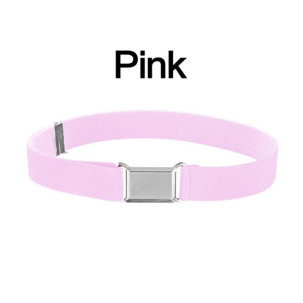 1 st Tillbehör Midjeband Legeringsspänne Justerbart Canvasbälte Elastiska Kläder Vardagligt Utomhus Rose