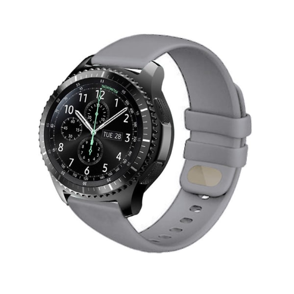 Watch för Passar Samsung Watch3 Huawei GT2 silikagelrem 22mm Gray