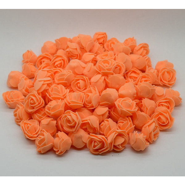 100 kpl Ruusuista tehty nallekarhu 3cm Vaahtomuovi Häät Koristeellinen Joulukoriste Kotiin Tee-se-itse Lahjat Laatikko Keinotekoiset Kukat 1 100 Pieces