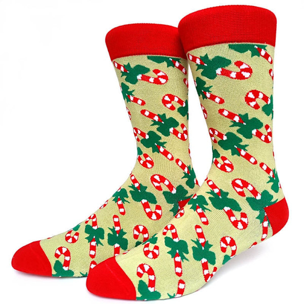 59 Stil Herr Julstrumpor Roliga Jul Tomte Gran Snöflinga Älg Snö Bomull Tub Besättning Glada Strumpor Herr Nyår Sokken 26 EU 38-45