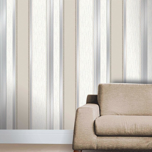 Crown Synergy Stripe Taupe Tapet