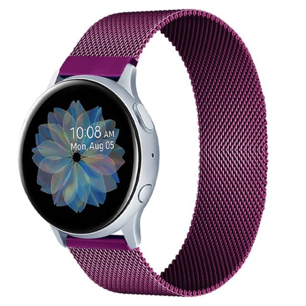 20 mm 22 mm magnetisk rem til Samsung Active 2 40/44 mm Gear S3 armbånd Huawei GT/GT2/2e Galaxy watch 3/4 Classic 45/42 mm rem Lavender Purple Gear S2-Galaxy 42mm
