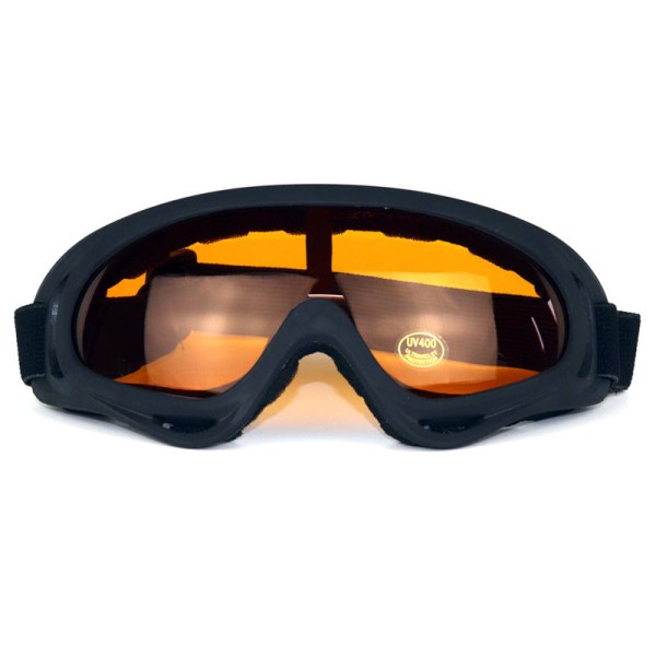 X400 Outdoor Athletic Glasögon Motorcykel Anti-glasögon för Ridning Skidglasögon Glasögon Black frame orange slices 17cm