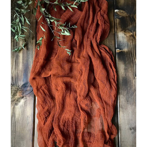 Juustokangas Pöytäliina, Harso Pöytätabletti, Puoliksi Läpinäkyvä Persoonallinen Retro Boho Ruokailu Vintage Häät Sisustus Illallispöytäliina 90x180cm light yellow