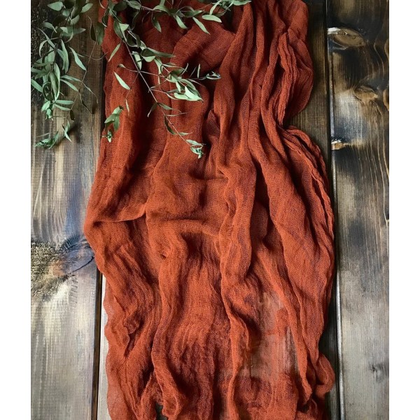 Juustokangas Pöytäliina, Harso Pöytätabletti, Puoliksi Läpinäkyvä Persoonallinen Retro Boho Ruokailu Vintage Häät Sisustus Illallispöytäliina 90x180cm mauve
