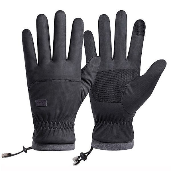 Vinter -20 Grader Köldtåliga Skidhandskar Herr Vindtäta Vattentäta Varma Handskar Pekskärm Anti-halk Mjuka Fluffhandskar Grey Other