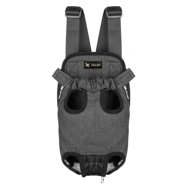 TAILUP Efterår og Vinter Denim Front Kæledyrstaske Dobbelt Skulderbærende Lille Hund og Kat Vatteret Blød Kort Plys camouflage S