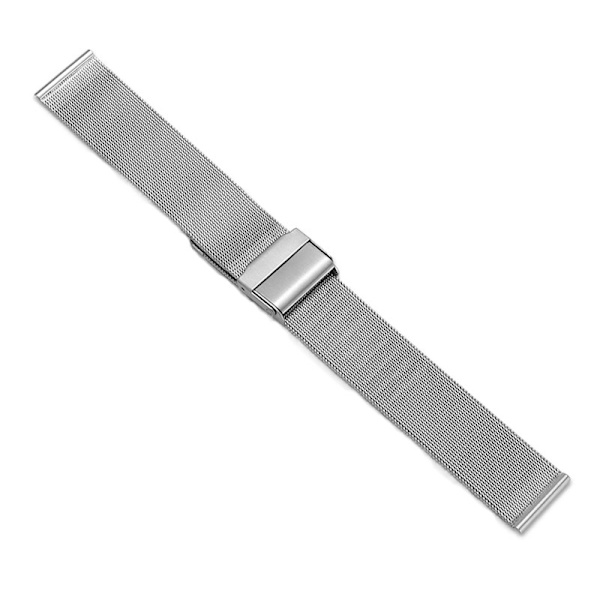 Kellon ranneke Apple Watch iWatchille 42/44/45/49mm Hopea 0.4 viiva tuplalukko