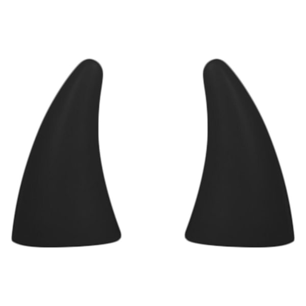 3D Djevelhorn Bilhjelm 1 Par Stereo Støtfanger Panser Klistremerker Biltakdekorasjon Halloween Oksehorn Ornament For Biler Vanntett black Overseas