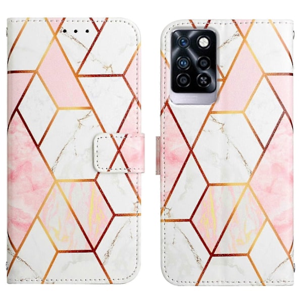 Kompatibel med Infinix Note 10 Pro Plånboksfodral Marmor Magnetiskt Läderfodral C4