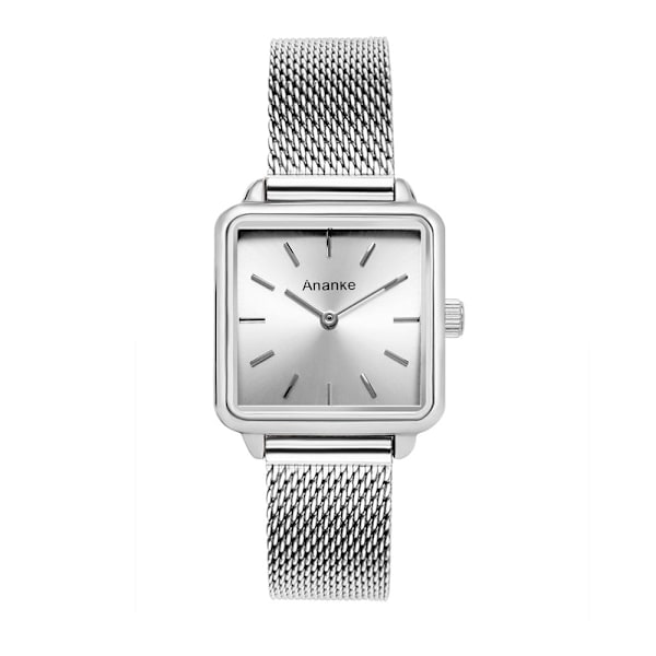 Damklocka Mode Casual Damklocka Japanskt Urverk Läderarmband Vattentät Kvarts Klocka An2502