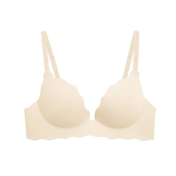 Sömlös Kvinnor Sexig Push Up BH Ice Silk BH ABC Cup Underkläder Underkläder för Dam Andas BH 32-38 Bralette Green 32