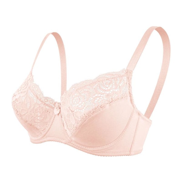 Fransk Justerbar Undertøj Lille Bryst Saml Tynd Bøjle Blonde Dame BH Yellow 36/80C