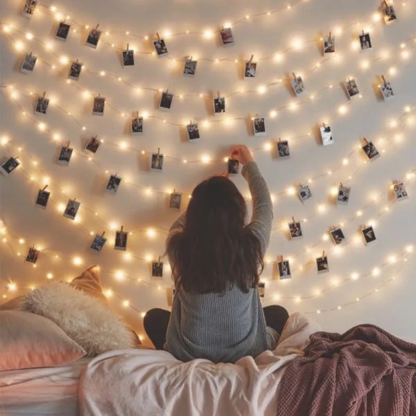 Uusi Vuosi 2024 Luovat Pajunoksavalonauhat 20 LEDiä Joulukoriste Kotiin Noel Kerst Xmas Koristelu Navidad 2023 F269-Warm 20LED