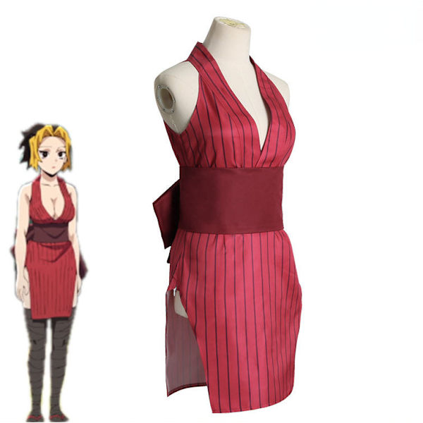 Anime Demon Slayer Suma Hinatsuru Makio Uzui Tengen Koners Uniform Kjole Entertainment District Arc Cosplay Kostumer til Kvinder Makio M