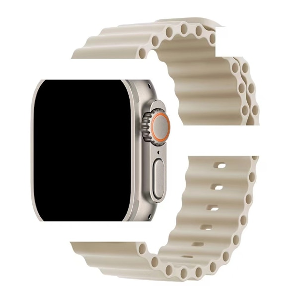 Kellon ranneke Apple Watch iWatch 38/40/41mm Antiikki Valkoinen