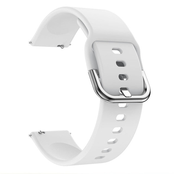 Silikoniset rannekkeet Samsung Galaxy Watch 3 41mm 45mm -kelloon, älykäs urheiluranneke Samsung Galaxy Watch 4 42mm -kelloon White Watch 4 classic 42mm