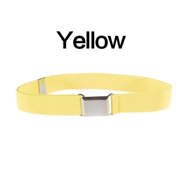 1 st Tillbehör Midjeband Legeringsspänne Justerbart Canvasbälte Elastiska Kläder Vardagligt Utomhus Yellow