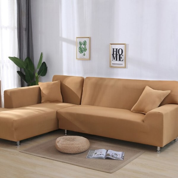 solida hörnsofföverdrag sofföverdrag elastiskt material soffa hudskydd för husdjur chaselong cover L-form sofffåtölj color 17 4-seat 235-300cm 1pc