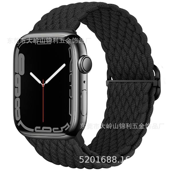 Klockarmband för Apple Watch iWatch 38/40/41/42mm Svart