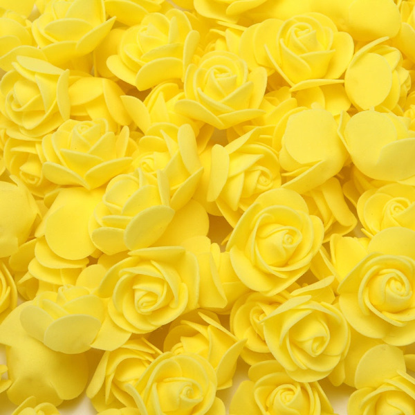 100 kpl Ruusuista tehty nallekarhu 3cm Vaahtomuovi Häät Koristeellinen Joulukoriste Kotiin Tee-se-itse Lahjat Laatikko Keinotekoiset Kukat 2 100 Pieces