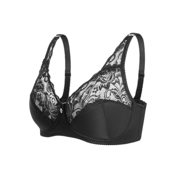 Sexy Blonde BH Dame Blomster Blonde Bralette Plus Størrelse Undertøy Tynn Dame Undertøy Femme Ryggløs BH Push Up BH Beige 36/80C