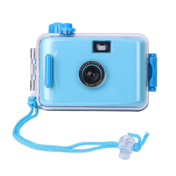 35mm Film 3M Vanntett Retro Filmkamera for Barn Enkelt Kamera Barnegave Light Blue