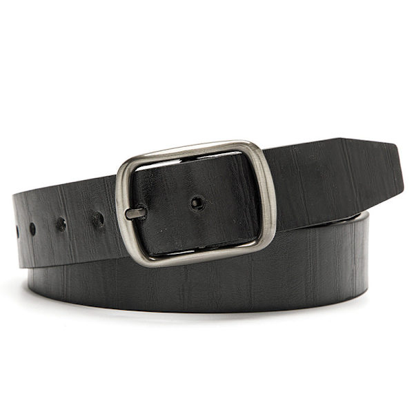 Bälte Herr Mode Casual Dekoration Jeans Rem Utomhus Legering Spänne Brett Bälte Herr 9009-Black Length 120 width 3.8