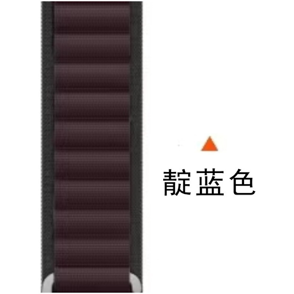 Klockarmband för Apple Watch iWatch 42/44/45/49MM Indigo officiell färg