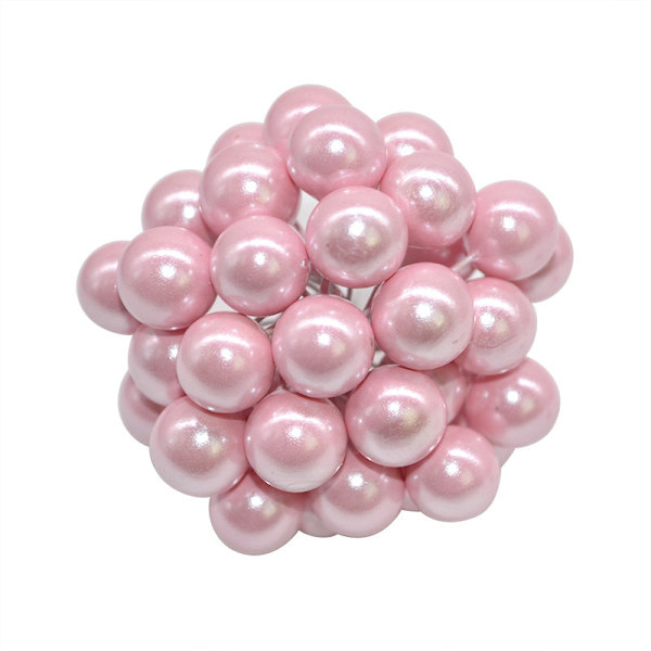 100 st/lot Mini Plast Falska Små Bär Konstgjord Blomma Frukt Ståndare Körsbär Pärla Bröllop DIY Presentförpackning Dekorerade Kransar pink A