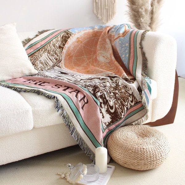 Fritidsfiltar Matta Dekoration Solfilt Matta Soffa Fritidsmatta Enkel Tapestry Sofffilt Överkast XT07-12 130X150CM