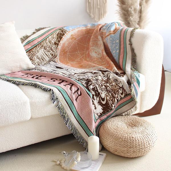 Fritidsfiltar Matta Dekoration Solfilt Matta Soffa Fritidsmatta Enkel Tapestry Sofffilt Överkast XT2022-1 130X150CM