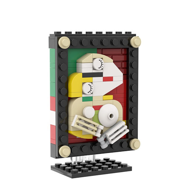 MOC Mini Pixel Pictures Rakennuspalikkasarja Van Auringonkukat Ihmisen Taide Maalaus Palikat DIY Idea Kokoa Lelu Lapsille Lahjaksi C7295 61PCS