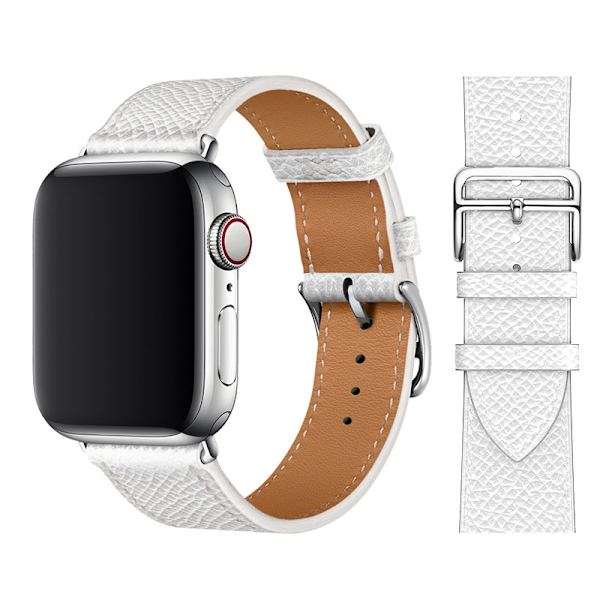 Kellon ranneke Apple Watch iWatch S10 46MM Ristikuvio Valkoinen