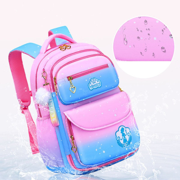 Søte jenter skolesekker Barn Barneskolesekk skolesekk barn bokveske Prinsesse Skolesekk Mochila Infantil 2 størrelser purple large