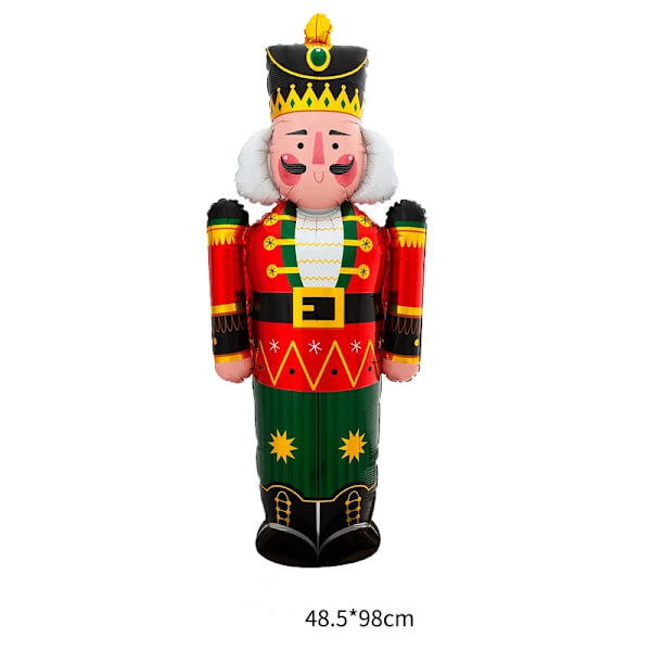 90 cm Oppustelig Jule Candy Cane Stang Balloner Udendørs Candy Canes Dekoration til Julepynt 2023 Navidad Nutcracker